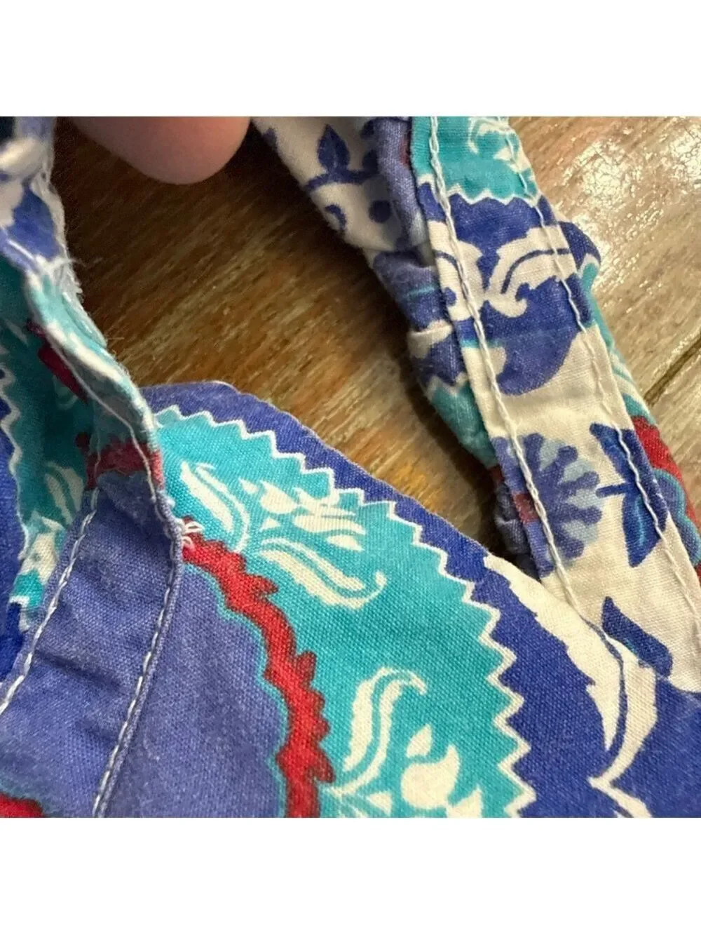 Kelly's Kids Blue Paisley Ruffle Romper Size 7 8